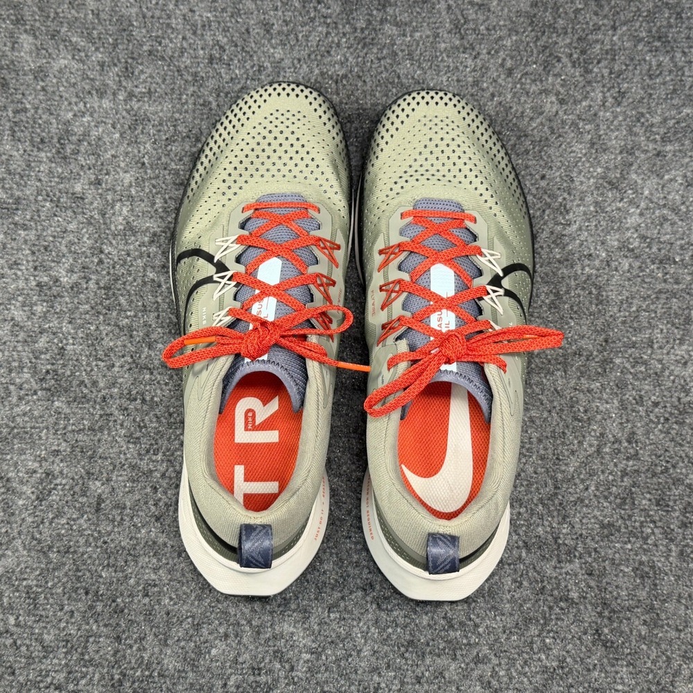 Nike React Pegasus Trail 4 Running Shoes Men's 11 Dark Stucco Athletic Training - Picture 10 of 14